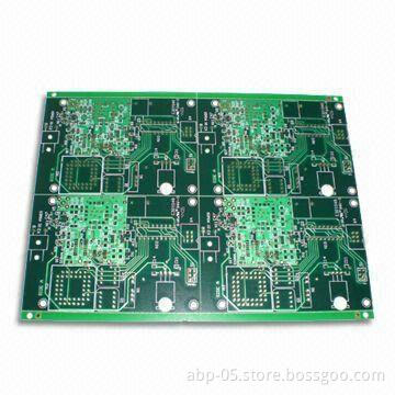 RoHS-approved Four-layer PCB with Surface Copper Thickness of Maximum 6/6 Ounce